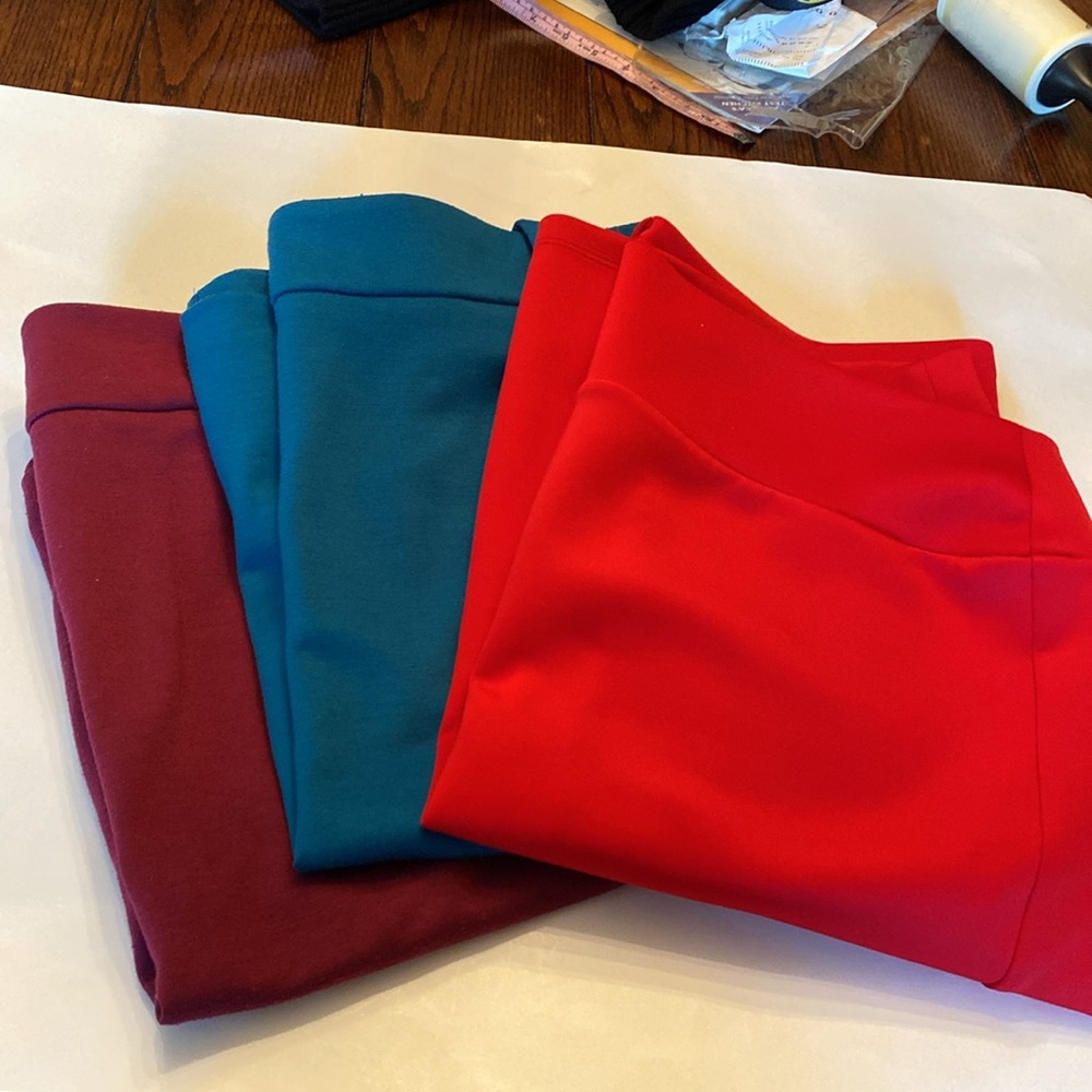 Red, Teal Blue, Maroon Size 16 Skirts W18/19 L24/25 - Red/Inc.  other 2/George - Picture 10 of 11